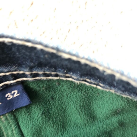 Five Brother Mens Carpenter Jeans Size 38x32 Blue Denim Fleece Line Workwear - Picture 4 of 16